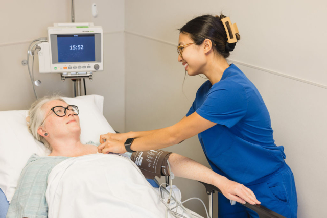 nurse with patient